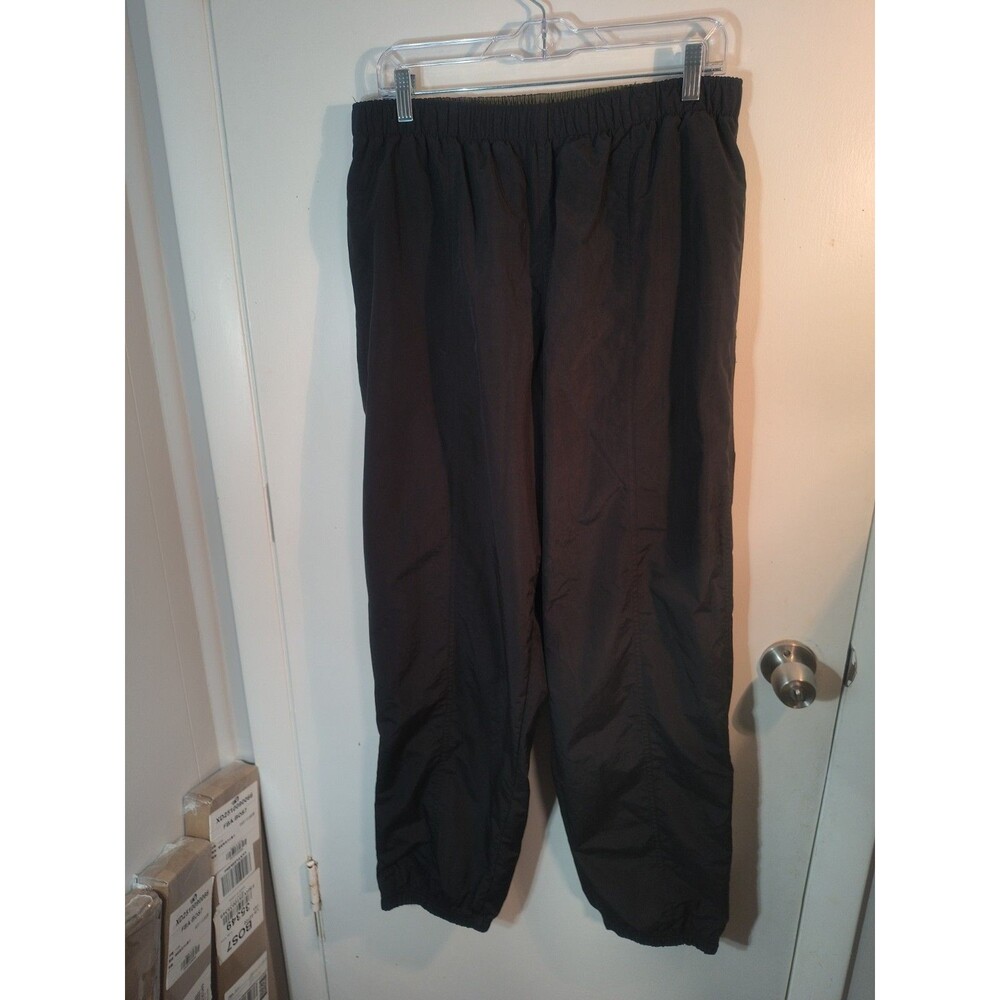 Vintage 90s Polo Sport Ralph Lauren Nylon Track Pants Black Mesh Lined Mens L